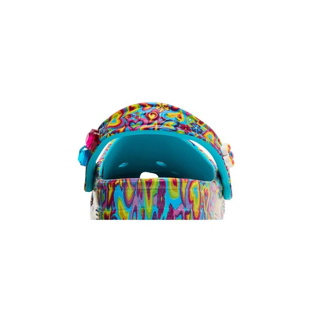 Сабо Lisa Frank x Crocs Classic Clog Kids 'Digital Aqua Multi Hearts' 7