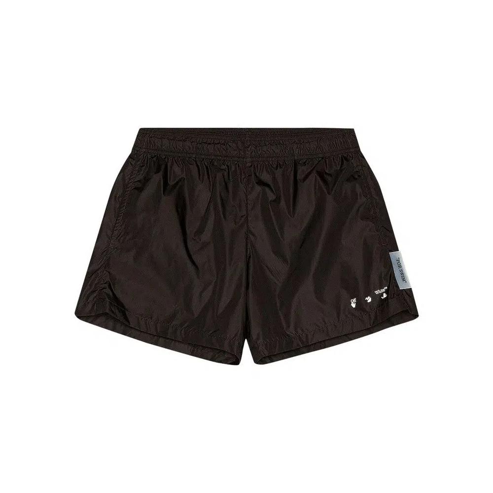 Плавки Off-White Logo Плавки 'Черный/Белый' 1