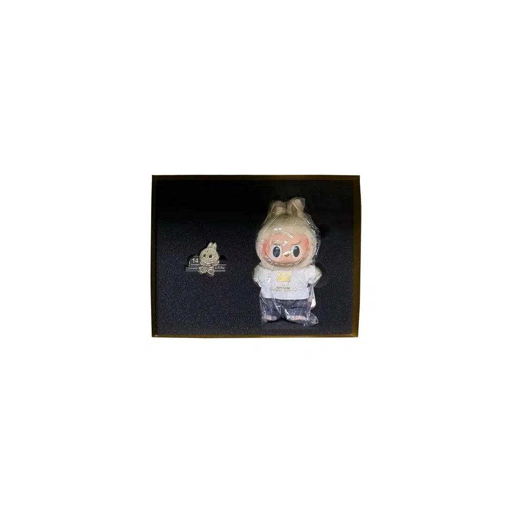 Фигурки Pop Mart 14th Anniversary Labubu Vinyl Face Figure Sealed Gift Box 'Белый' 1