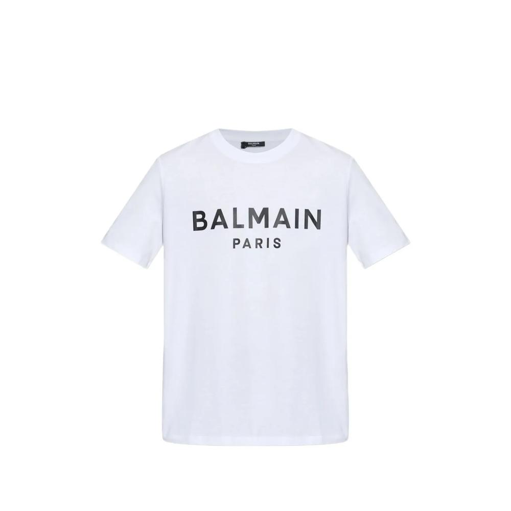 Футболка с принтом Balmain Paris 1