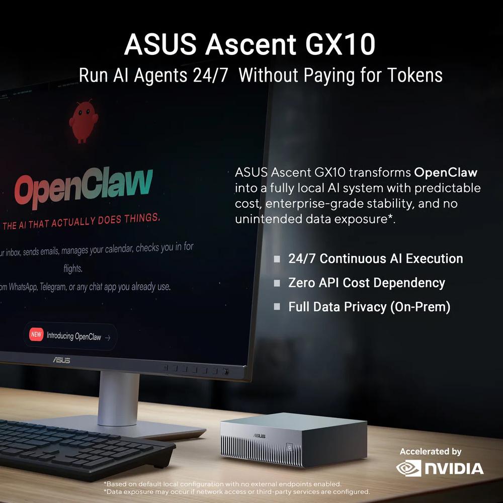 ASUS Ascent GX10 4TB - Два в комплекте - В подарок QSFP-кабель 8
