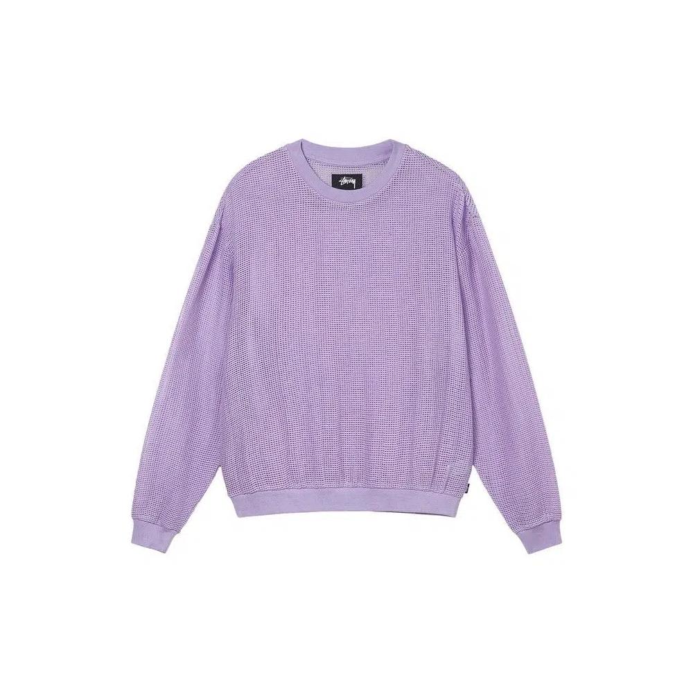 Футболки Stussy Cotton Mesh Свитер с длинным рукавом 'Lavender' 1