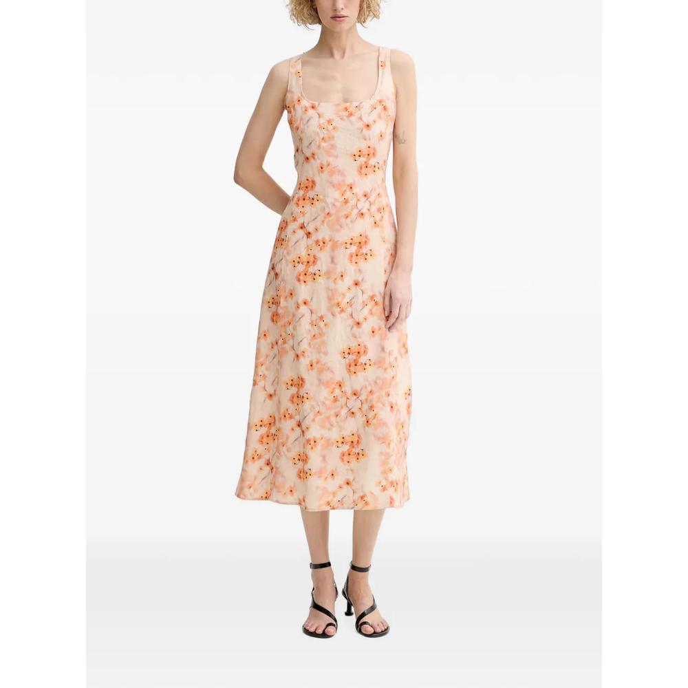 floral-print tie-back midi dress 2