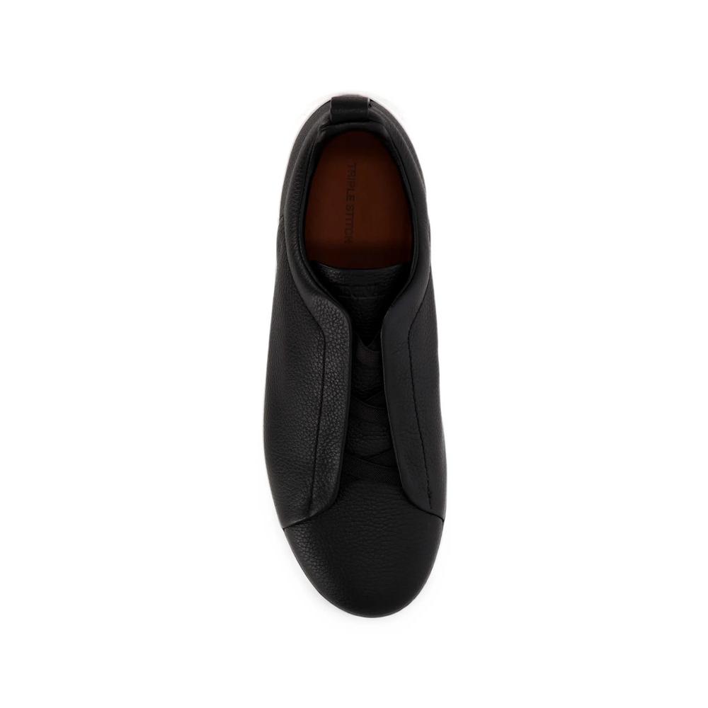 Triple Stitch leather sneakers 3