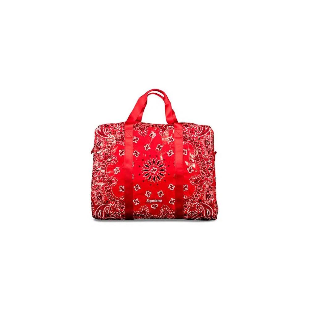 Сумки-дафл Supreme Bandana Tarp Large Duffle Bag 'Красный' 1