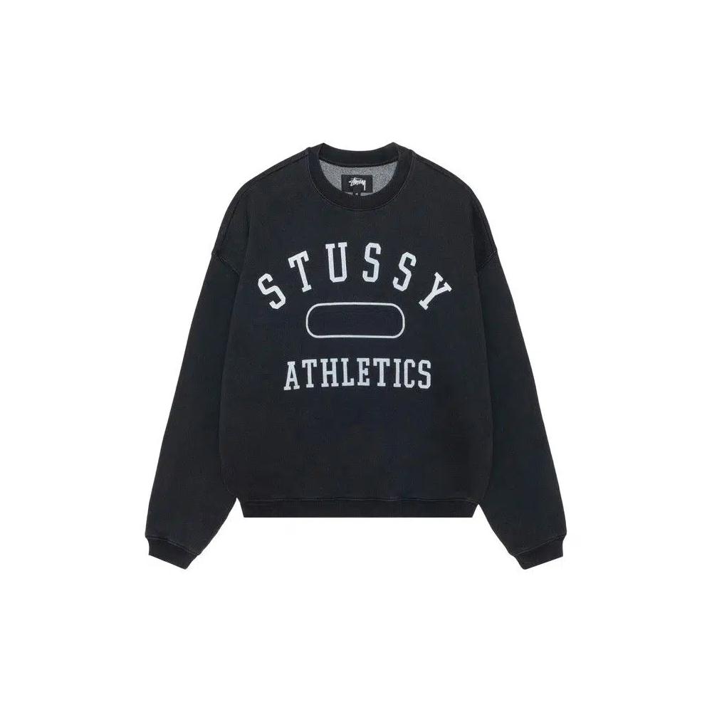Свитеры Stussy Athletics Crew 'Вымытый черный' 1