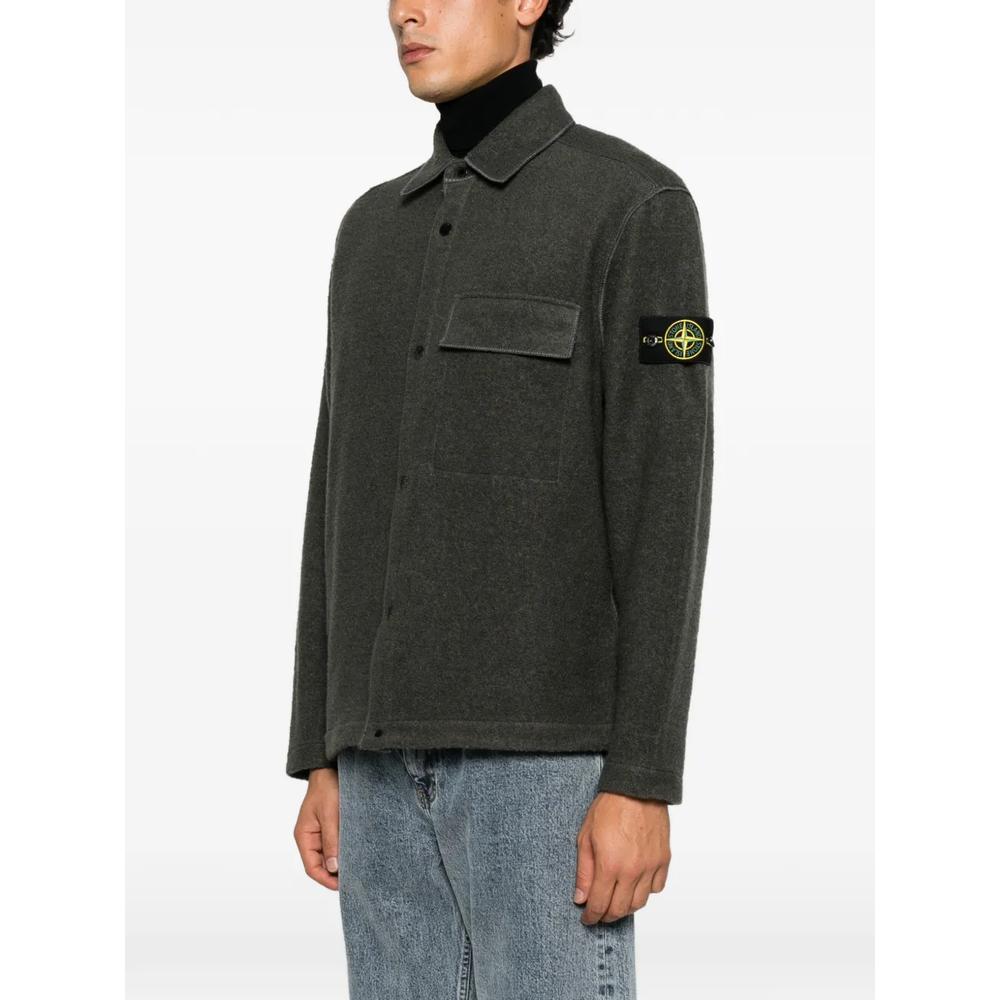 logo-patch shirt jacket 3