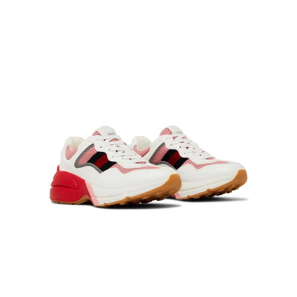 Кроссовки Gucci Wmns Rhyton 'White Pink Reflective' 8