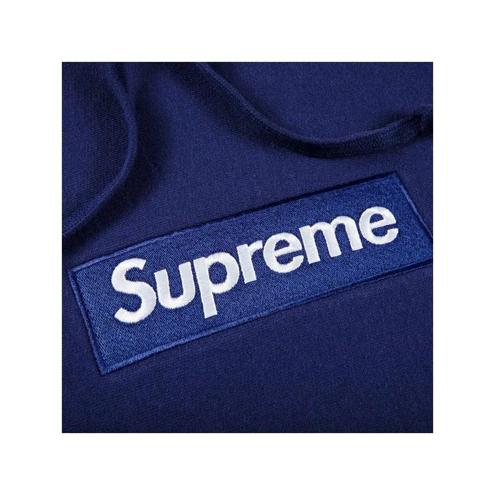 Худи Supreme Box Logo Hooded Sweatshirt 'Washed Navy' 2