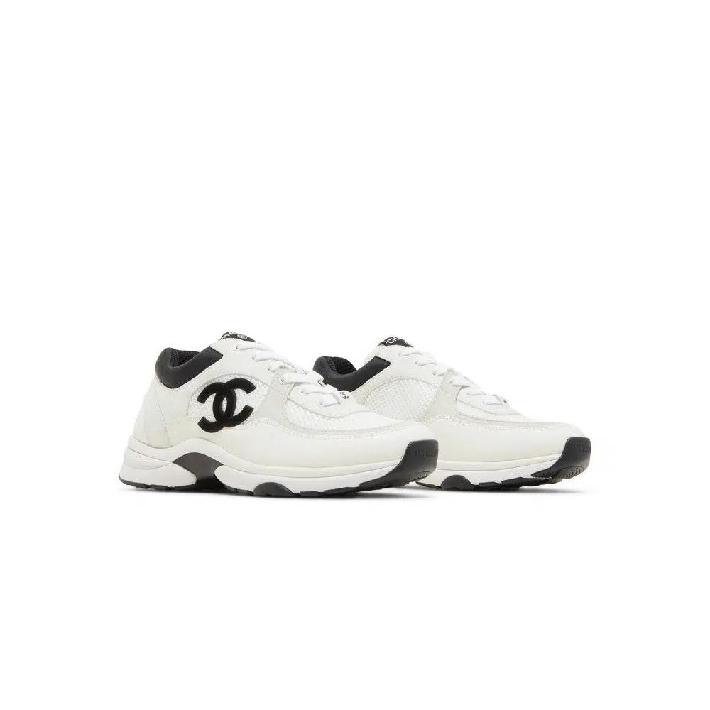Кроссовки Chanel Wmns CC Logo Sneaker 'White Black' 8