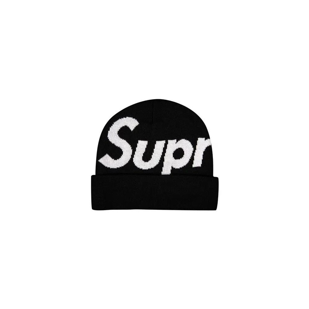 Шапки-бини Supreme Big Logo Beanie 'Black' 1