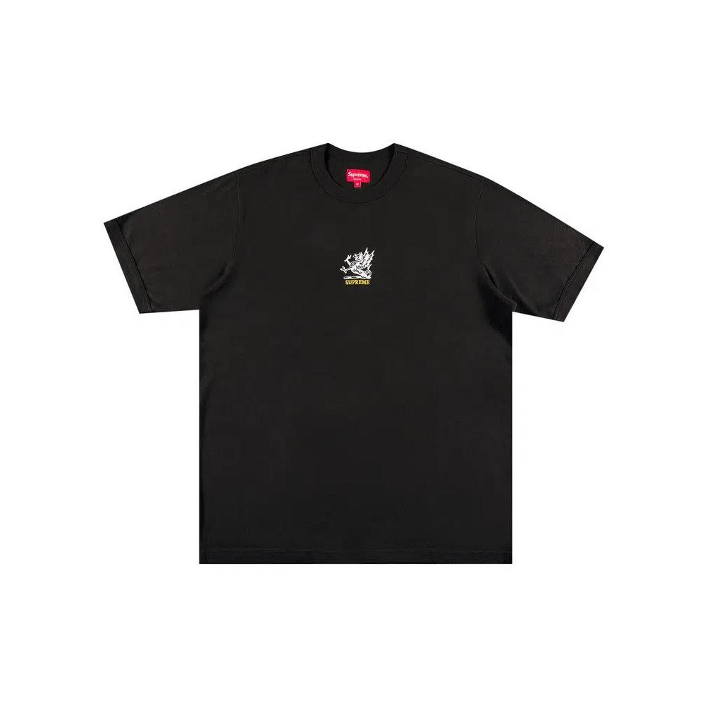 Футболка Supreme Dragon Ringer Tee 'Black' 1