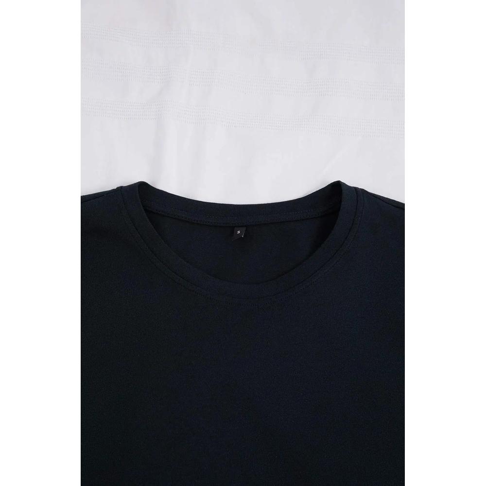 Темно-синий пижамный комплект Regular/Normal Cut Bottom Striped Knitted Tmnss26Pt00036 5