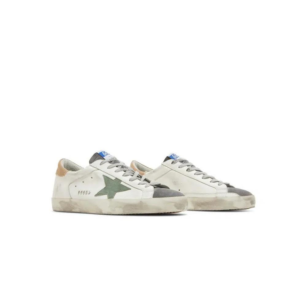 Кроссовки Golden Goose Superstar 'Белый военный зелёный' 8