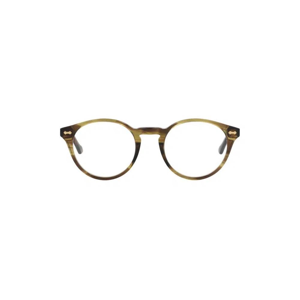 Очки Gucci Round-Frame Acetate Optical Frames 'Havana Havana Transparent' 1