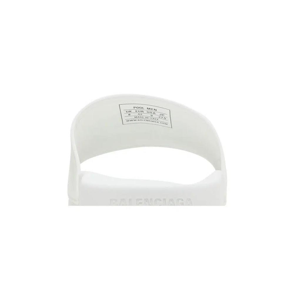 Шлепанцы Balenciaga Pool Slides 'White Black' 7