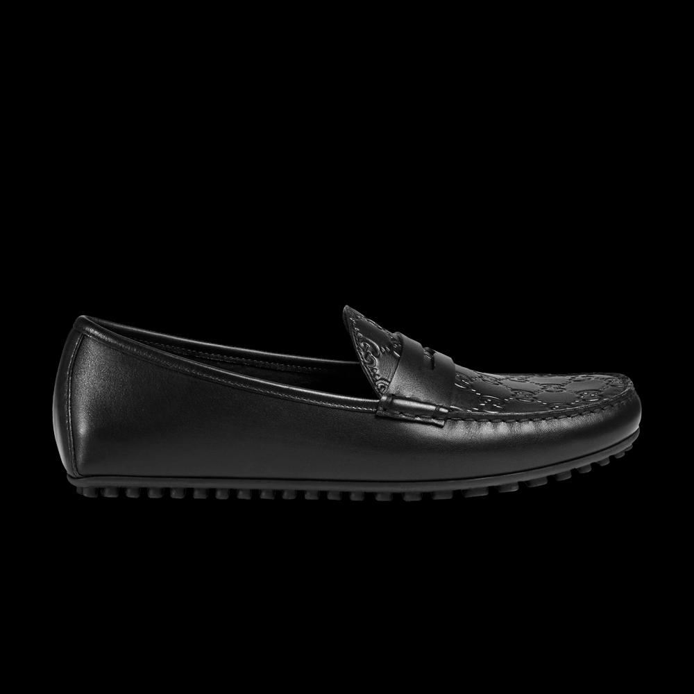 Кроссовки Gucci Driver 'Black Debossed' 1