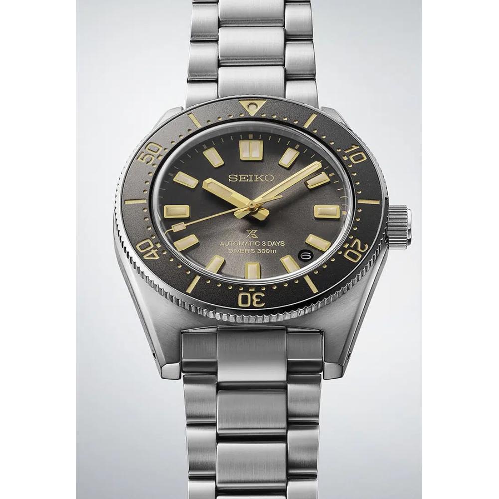 Seiko Prospex Heritage 1965 Diver’s 3-Days 300m в сером циферблате Tide Grey – 100-летие Seiko Special Edition SPB455J1 5