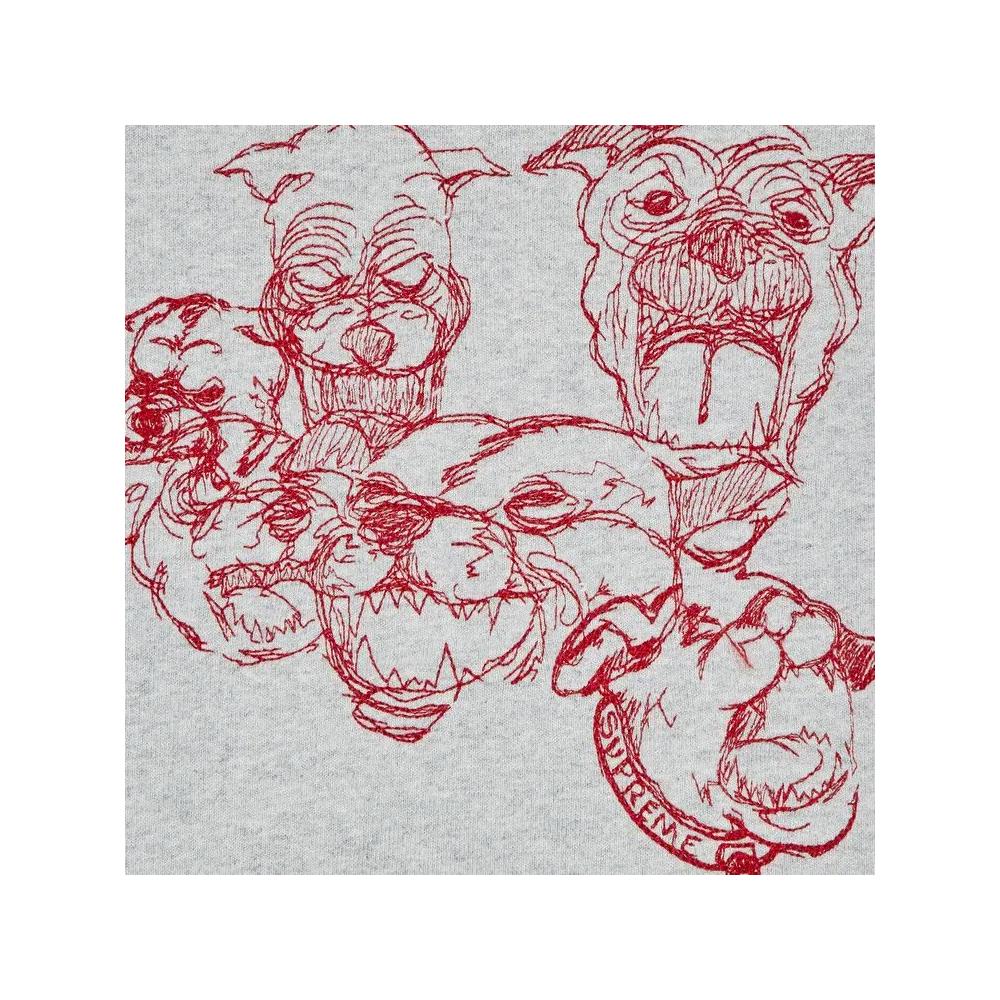 Спортивные штаны Supreme Pitbulls Embroidered Sweatpant 'Heather Grey' 3
