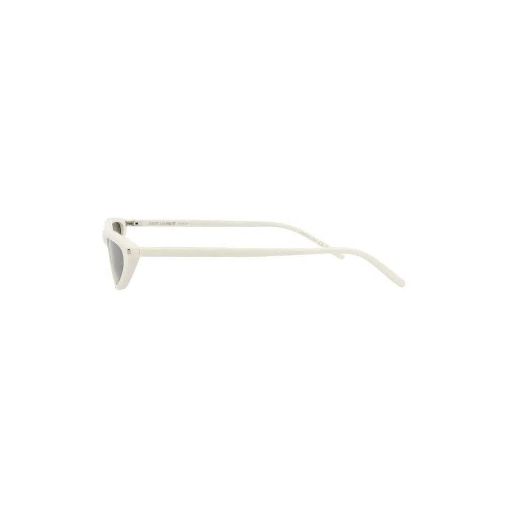 Очки Saint Laurent Cat Eye-Frame Recycled Acetate Sunglasses 'White Grey' 3