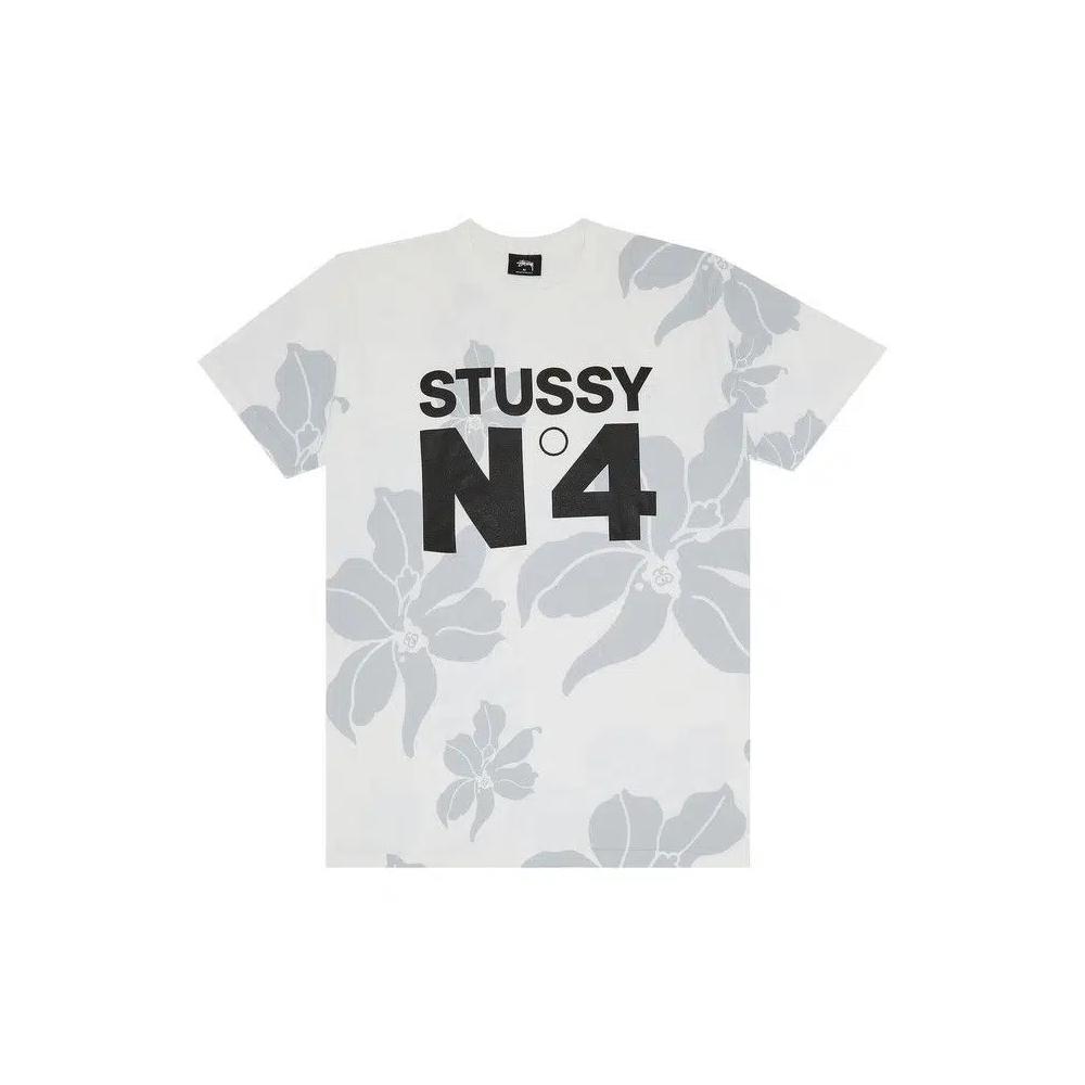 Футболки Stussy No. 4 Flowers Tee 'Белый' 1