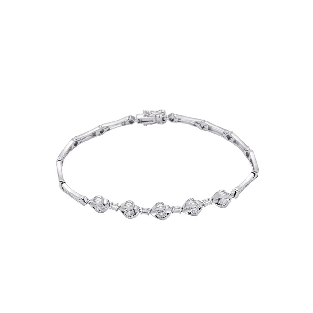 LITZ Браслет из белого золота 18K с бриллиантами SJ-BD2264 1