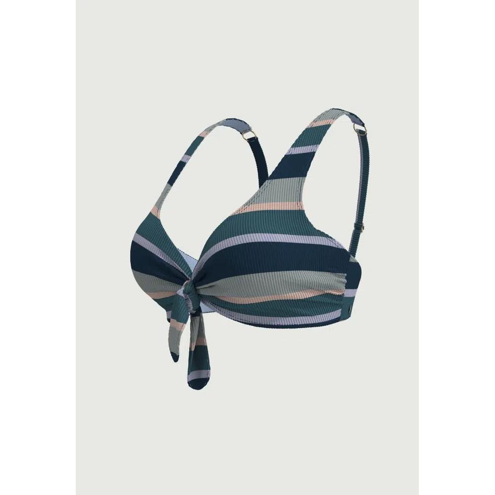 Someday Stripe Moonstone Plus Cup топ-бикини с завязкой спереди 3