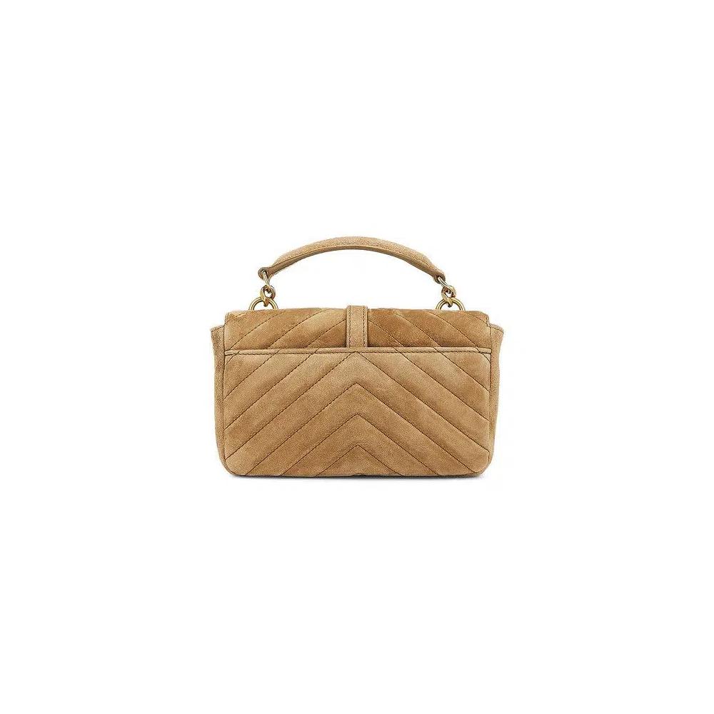 Сумки через плечо Saint Laurent Mini College Chain Bag 'Gold Leaf' 2