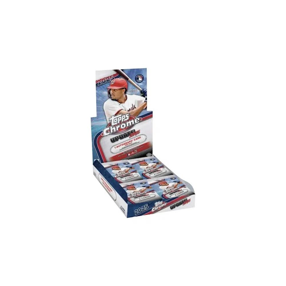 Спортивные карточки Бейсбольный хобби-бокс 2025 Topps Chrome Update Series 2