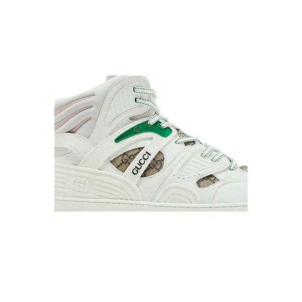 Кроссовки Gucci Basket High 'White Demetra Red' 2