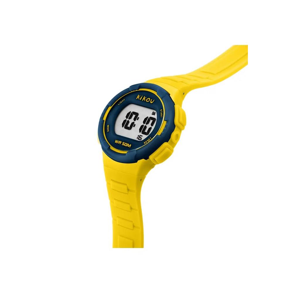 [Подарок для детей] Детские цифровые часы Kikou NEON Collection 31 мм с желтым циферблатом R4551107001 5