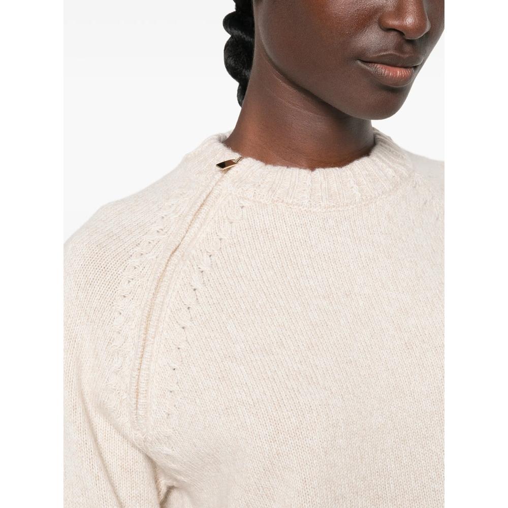 zip-detail cable-knit sweater 5