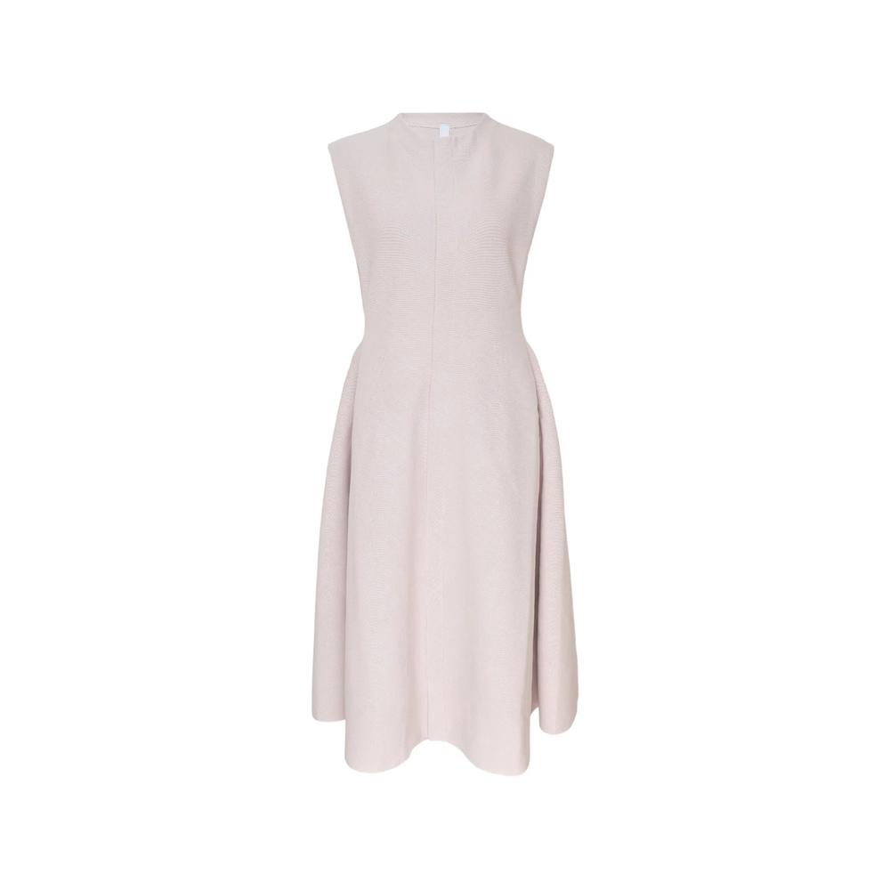 Milan ribbed-knit flared midi dress 1