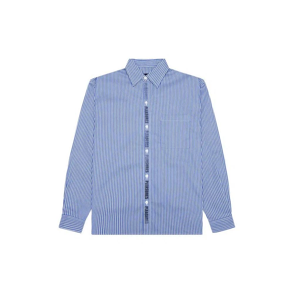 Рубашки на пуговицах Pleasures Impact Button Up 'Blue' 1