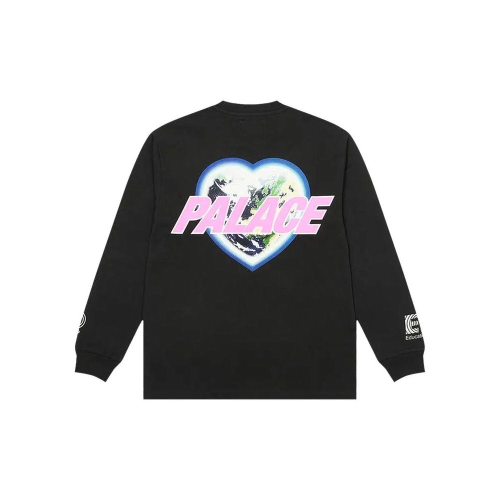 Футболки Palace x Rapha EF Education First Long-Sleeve T-Shirt 'Black' 2