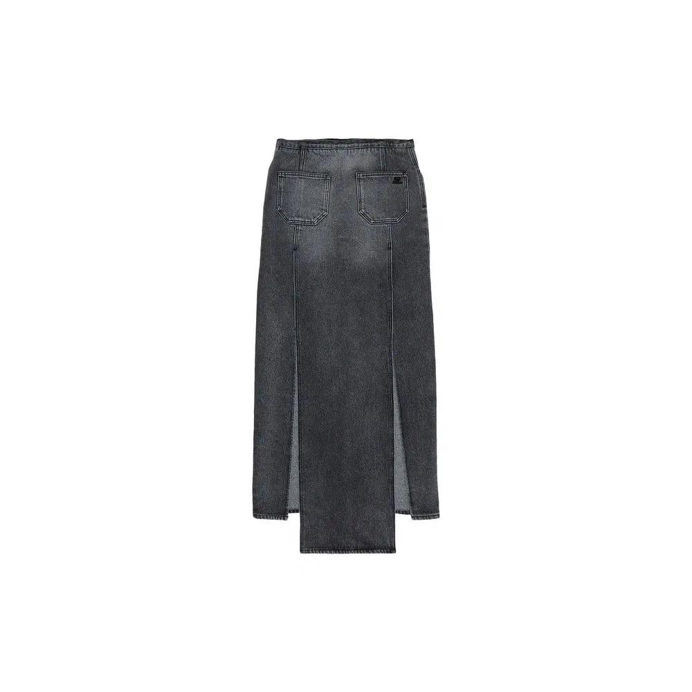 Юбки Courrèges Heritage Denim Long Skirt 'Stonewashed Grey' 2