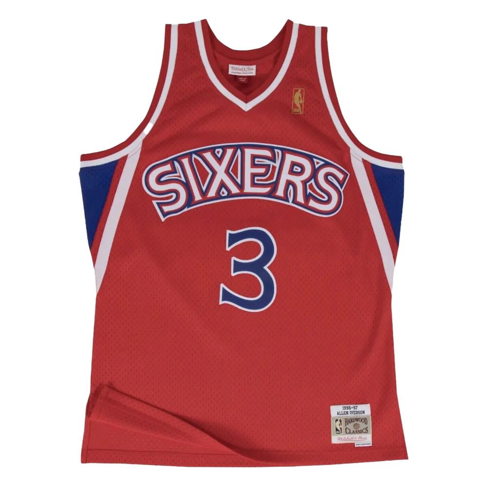 Топ 76ers 96 Allen Iverson Swingman Road из коллаборации с NBA 1