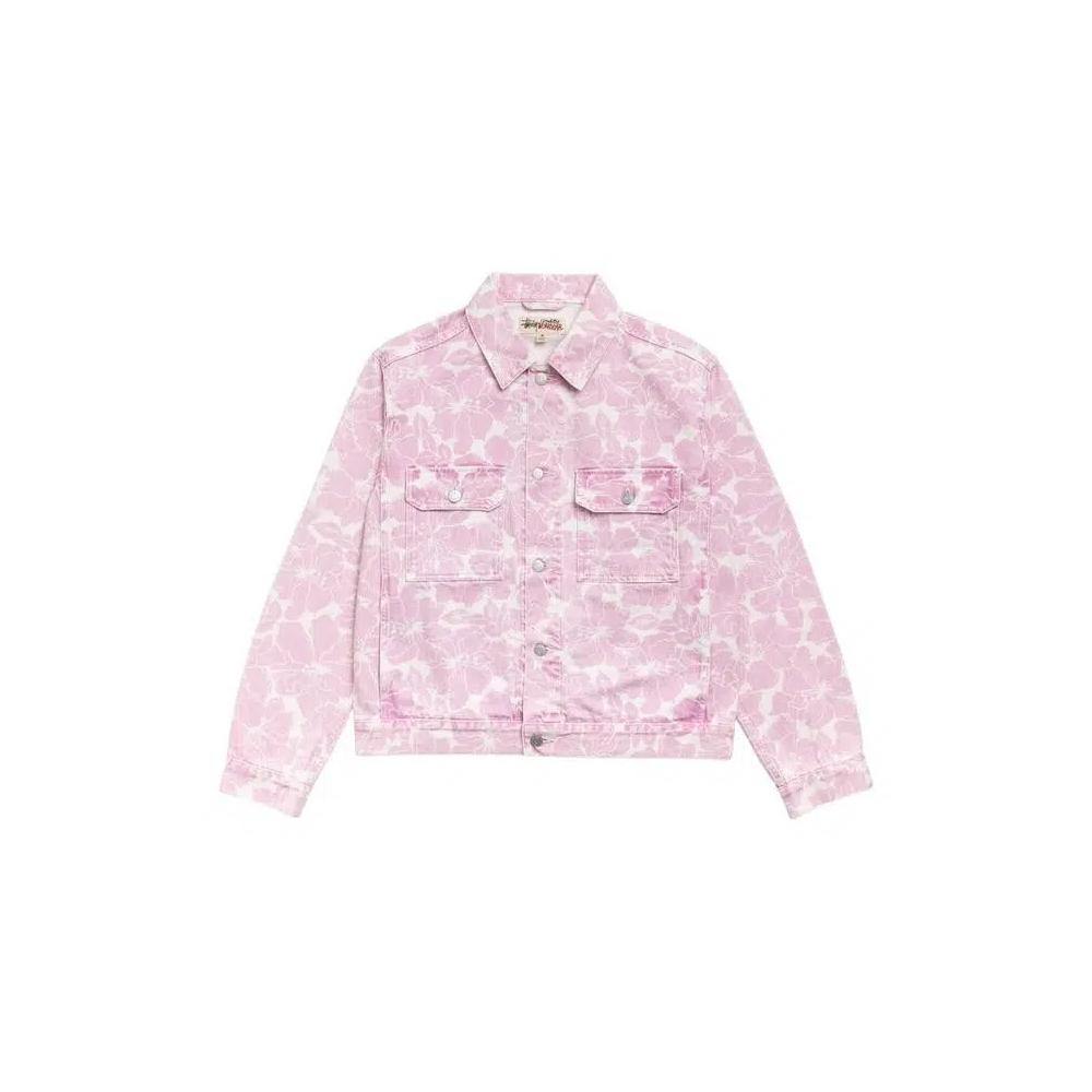Джинсовые куртки Stussy Denim Trucker Jacket 'Pink Hawaiian' 1