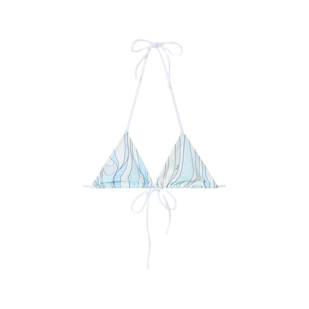 Marmo-print bikini top 1