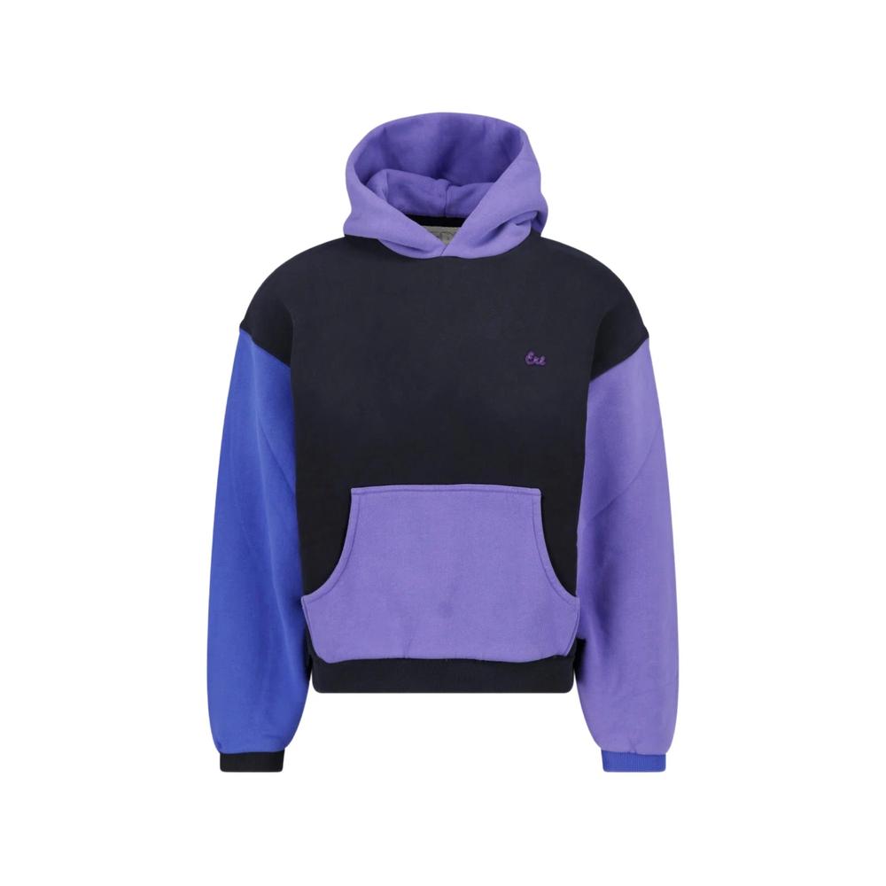 logo-embroidered colour-block hoodie 1