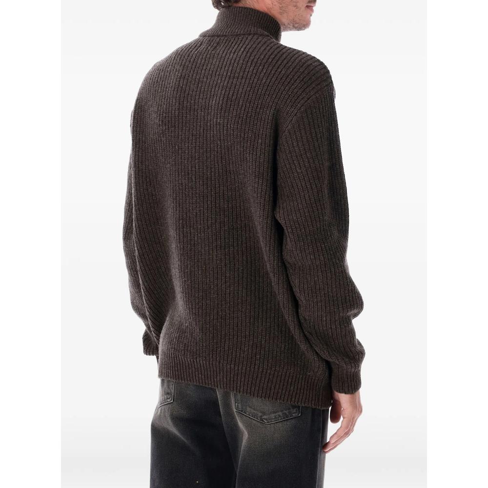 ribbed-knit half-zip sweater 2