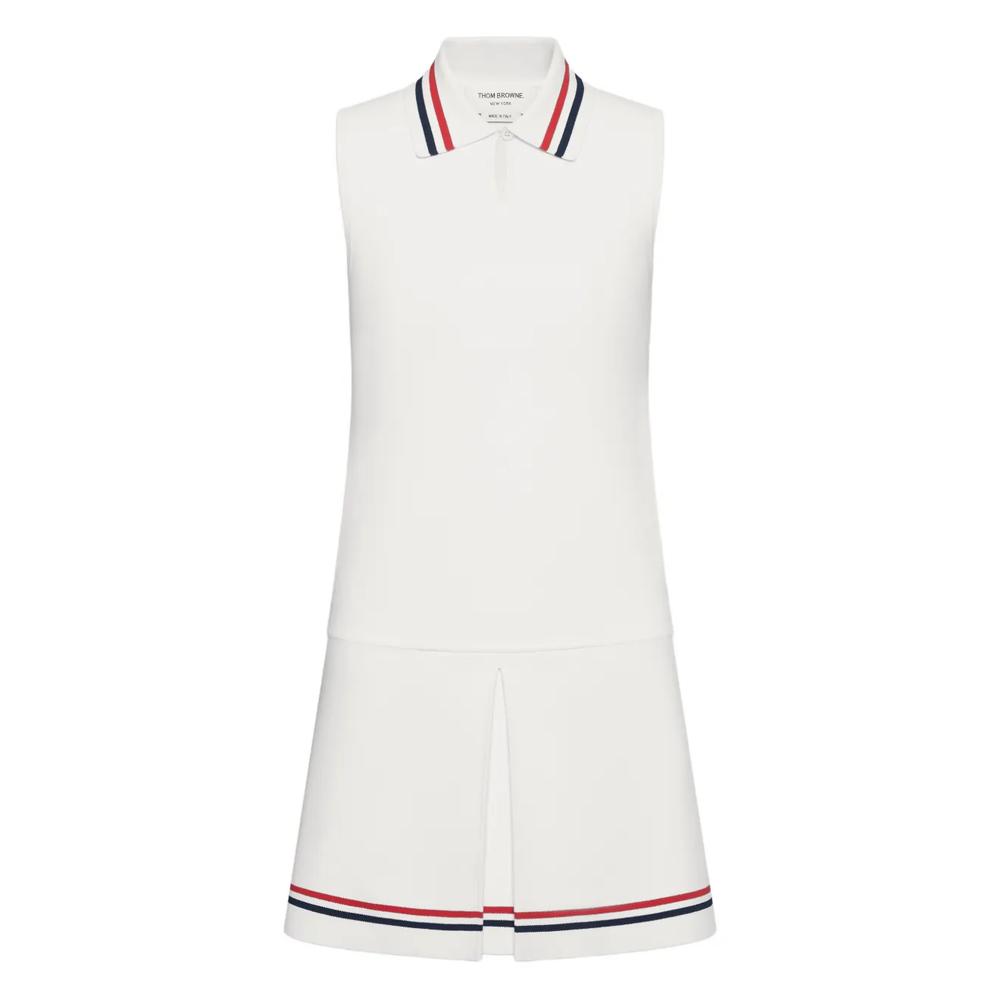 Плиссированное платье мини в полоску 1