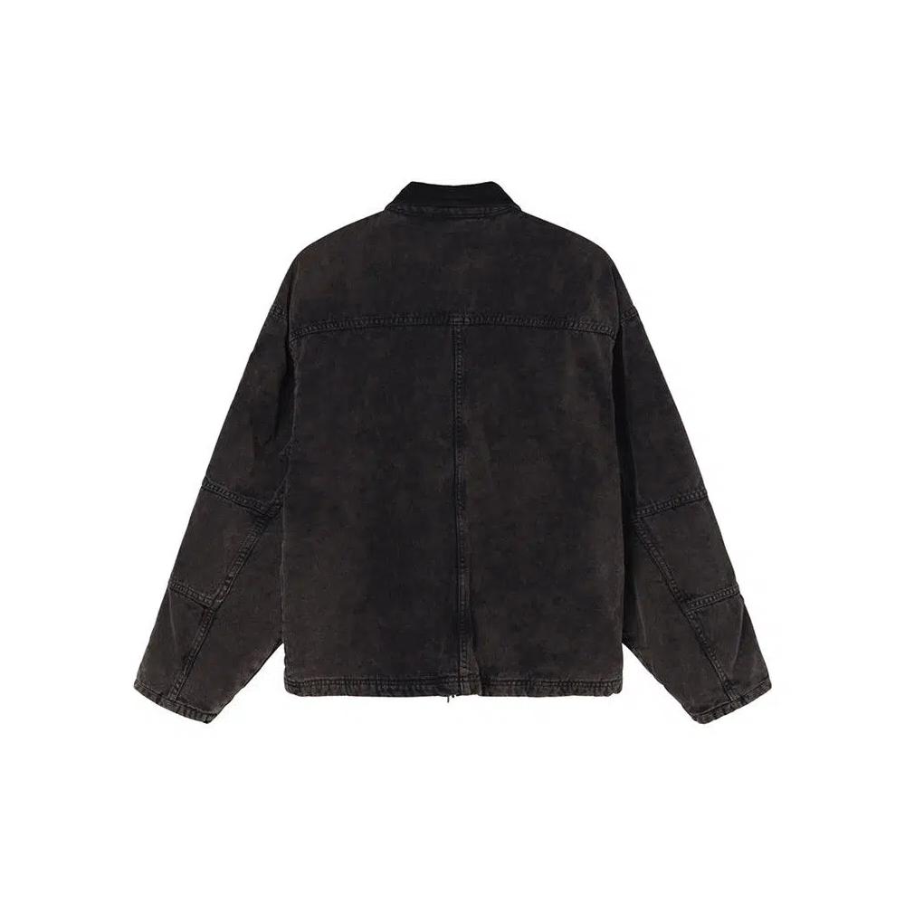 Верхняя одежда Stussy Washed Canvas Shop Jacket 'Черный' 2