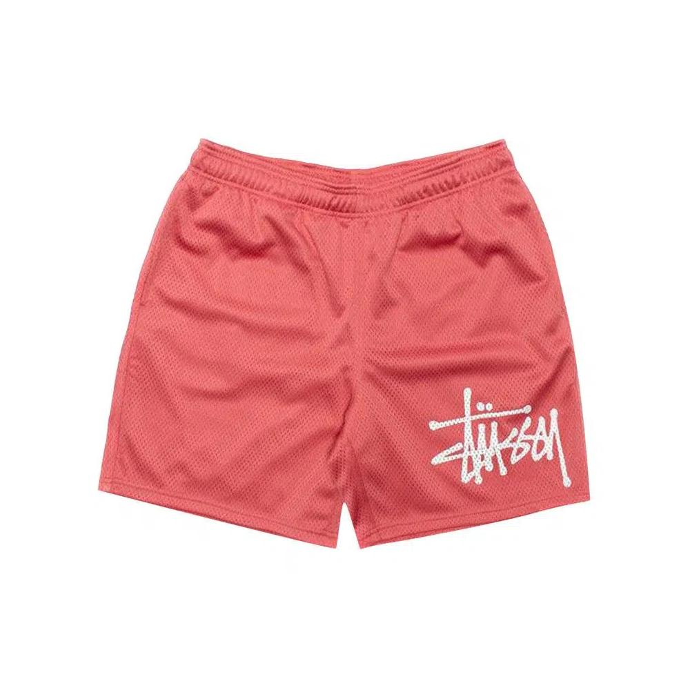 Шорты Stussy Big Basic Mesh Short 'Розовый' 1