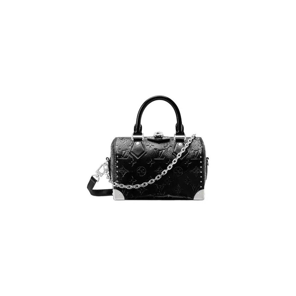 Сумки Top Handles Louis Vuitton Speedy Trunk 20 'Black Calfskin Leather' 1