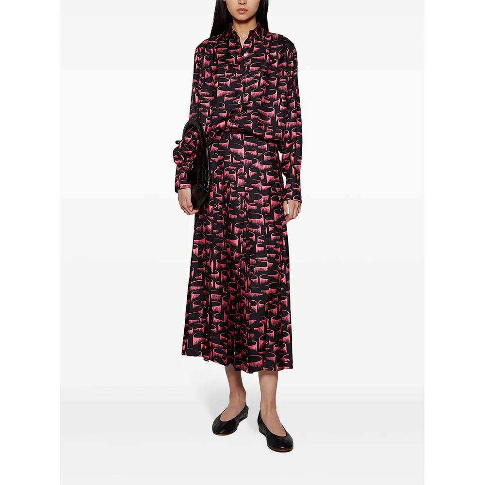 Юбка миди The Leslie с абстрактным принтом 2