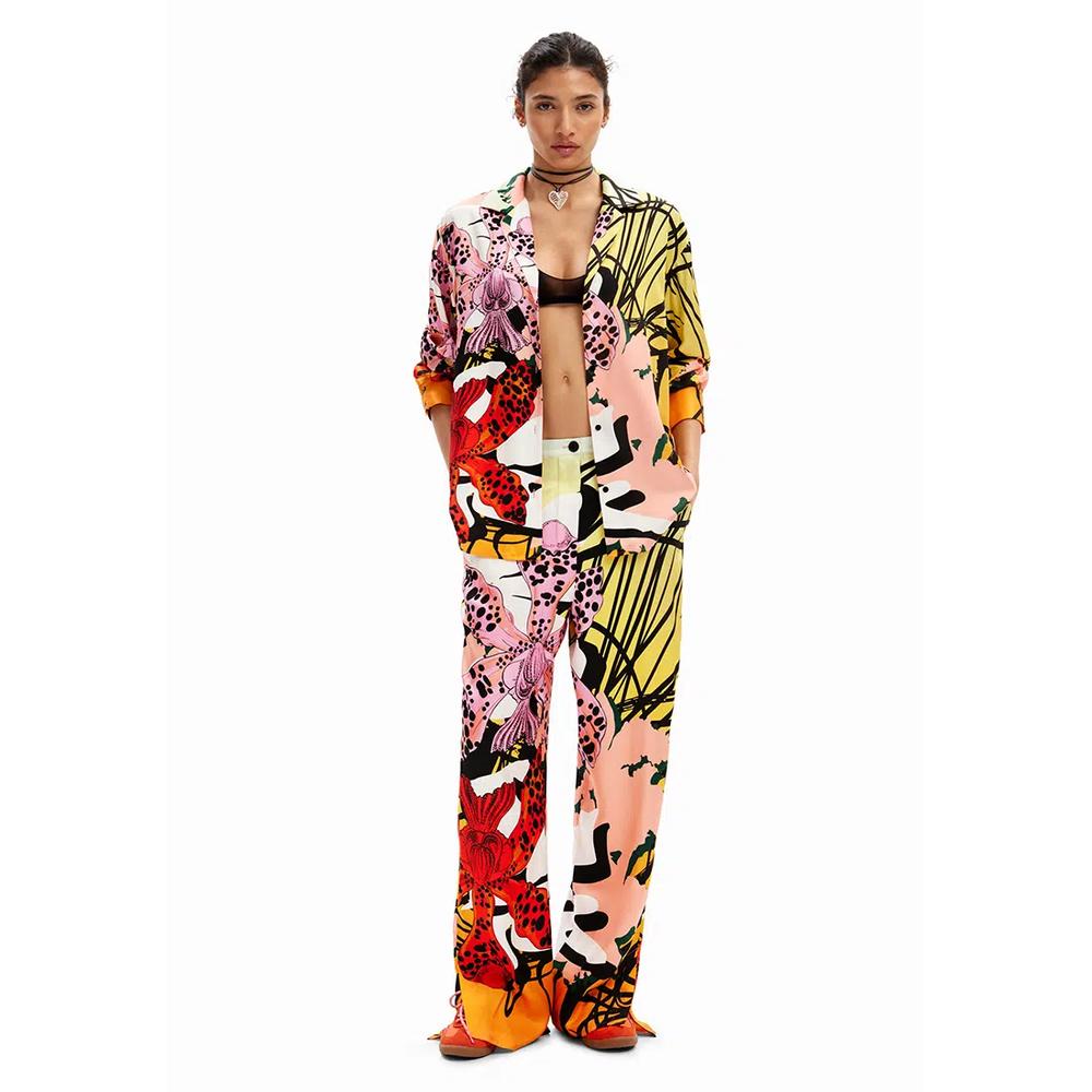Desigual Woman M. Christian Lacroix рубашка с орхидеями. 4