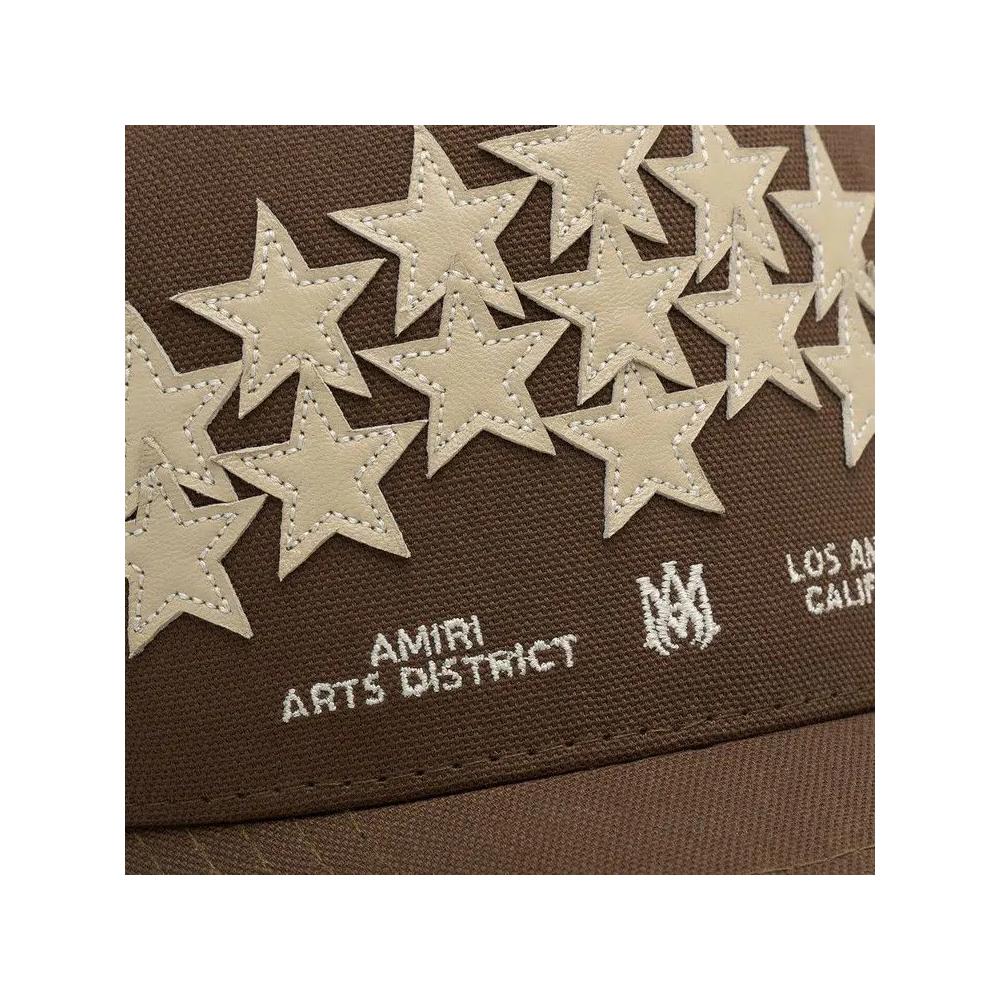 Куртки-тракеры Amiri Leather Star Trucker 'Коричневый' 3
