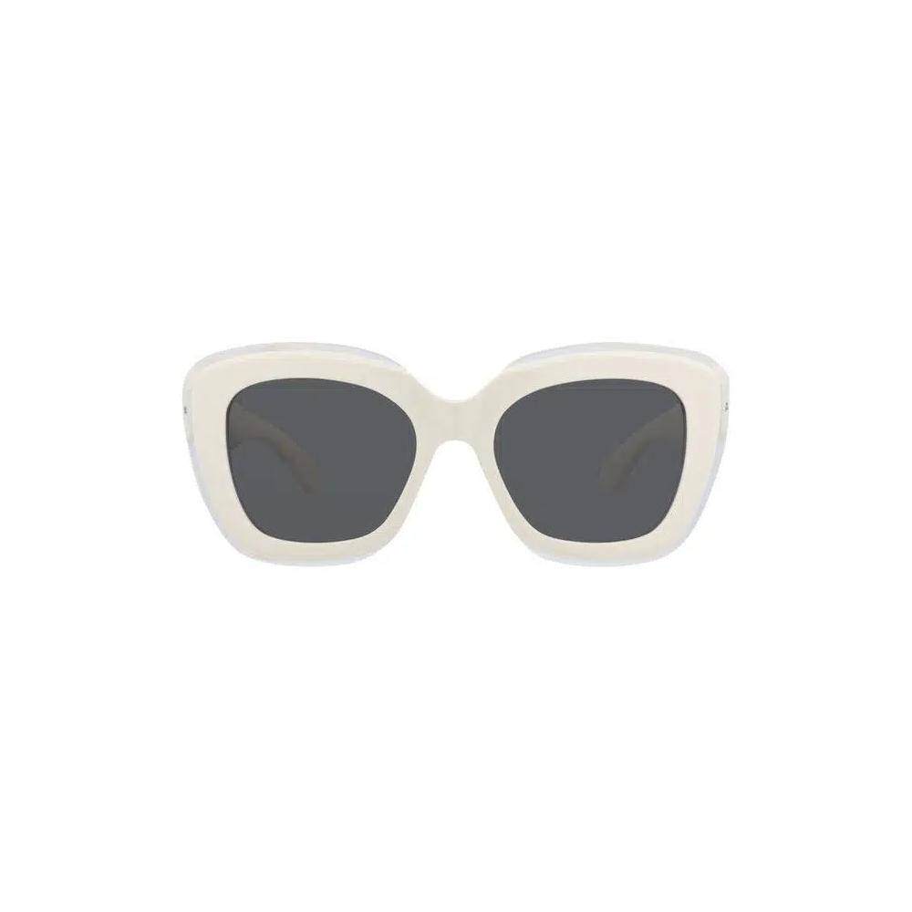 Очки Alaïa Square-Frame Recycled Acetate Sunglasses 'White Grey' 1