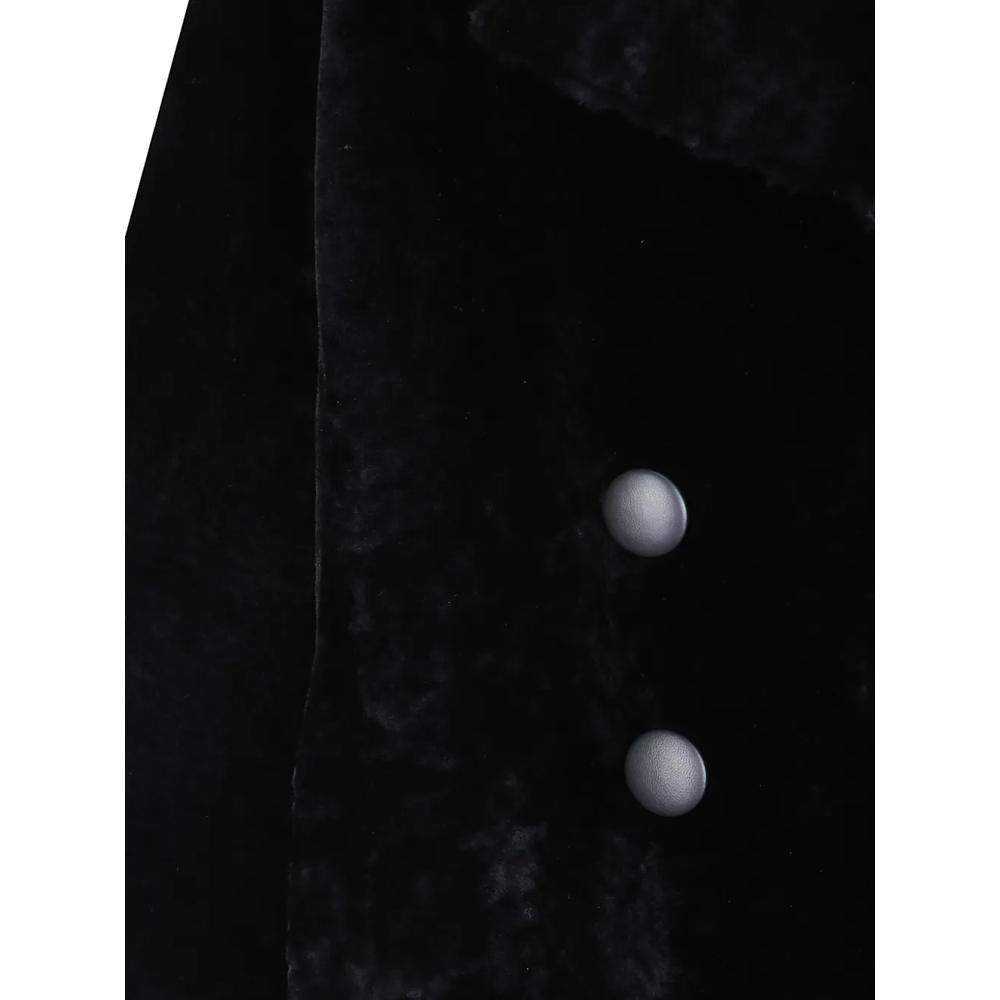 double-breasted shearling coat 3